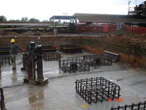 Ok Tedi Copper Mine - Pile Caps